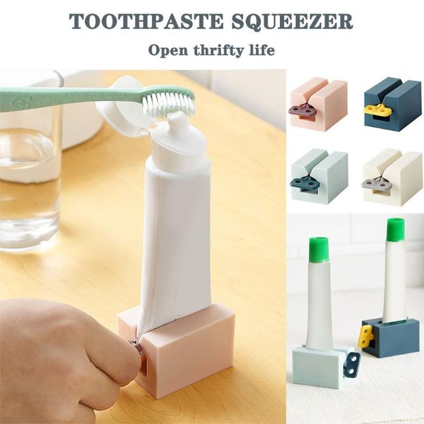 plastic toothpaste tube squeezer easy dispenser seat holder stand rolling bathroom tool home hogar toothbrush holders
plastic toothpaste tube squeezer easy dispenser seat holder stand rolling bathroom tool home hogar toothbrush holders