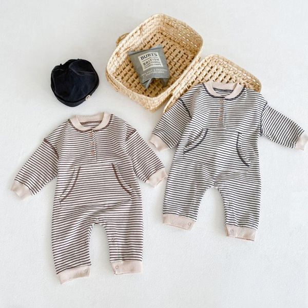 jumpsuits baby boys romper stripe born clothes big pocket toddler infant jumpsuit loose cotton little kids playsuit overalls, Blue
jumpsuits baby boys romper stripe born clothes big pocket toddler infant jumpsuit loose cotton little kids playsuit overalls, Blue