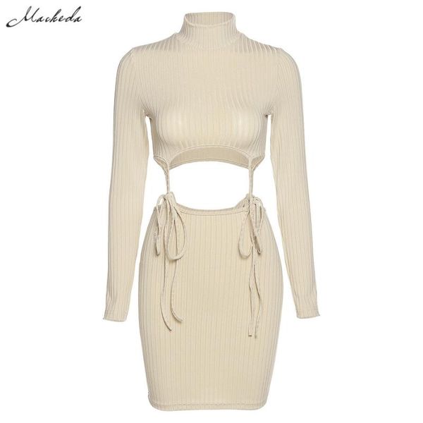 macheda autumn fashion rib knitting dress women long sleeve turtleneck hollow out casual clothing lady elegant party 2021 dresses, Black;gray
macheda autumn fashion rib knitting dress women long sleeve turtleneck hollow out casual clothing lady elegant party 2021 dresses, Black;gray