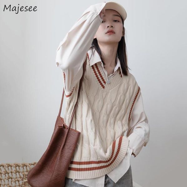 women's vests sweater vest womens elegant patchwork harajuku casual knitwear preppy style korean version loose trendy female minimalist, Black;white
women's vests sweater vest womens elegant patchwork harajuku casual knitwear preppy style korean version loose trendy female minimalist, Black;white