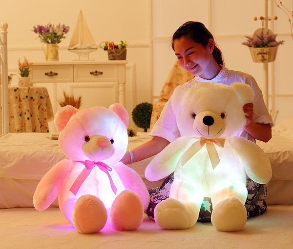 30cm 50cm bow tie teddy bear luminous doll with built-in led colorful light function valentine's day gift plush party favor
30cm 50cm bow tie teddy bear luminous doll with built-in led colorful light function valentine's day gift plush party favor