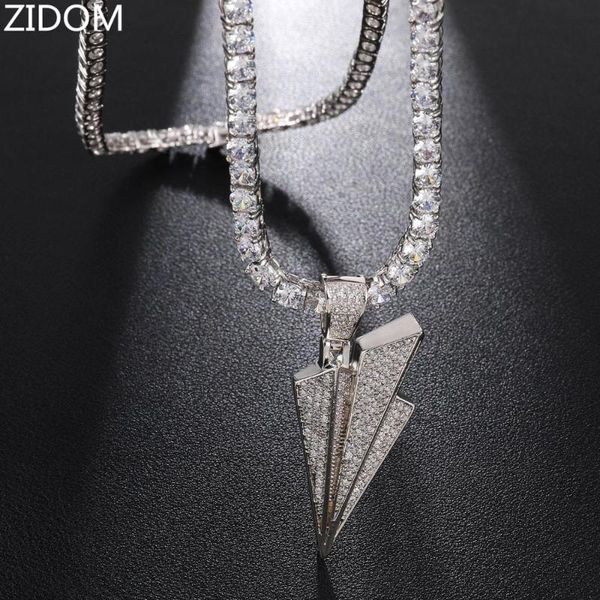 pendant necklaces men/women hip hop paper plane zircon fashion hiphop iced out bling necklace jewelry gifts, Silver
pendant necklaces men/women hip hop paper plane zircon fashion hiphop iced out bling necklace jewelry gifts, Silver