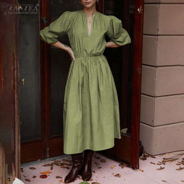 dresses preepy dress women 2021 summer mid-calf vestidos casual puff sleeve long sundress ladies solid o-neck robe plus size 5xl, Black;gray
dresses preepy dress women 2021 summer mid-calf vestidos casual puff sleeve long sundress ladies solid o-neck robe plus size 5xl, Black;gray