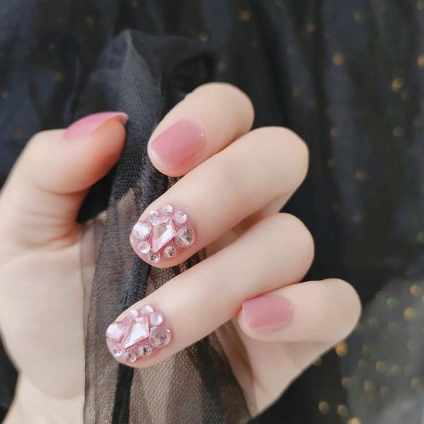 nail gel 24pcs rhinestone inlaid patch glue type removable short paragraph fashion manicure fake, Red;pink
nail gel 24pcs rhinestone inlaid patch glue type removable short paragraph fashion manicure fake, Red;pink