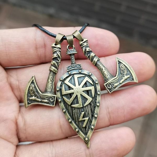 odin raven wolf axe viking jewelry sword shield pendant amulet slavic kolovrat symbol talisman male necklace drop necklaces, Silver
odin raven wolf axe viking jewelry sword shield pendant amulet slavic kolovrat symbol talisman male necklace drop necklaces, Silver