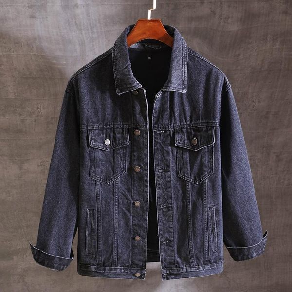 men's jackets korean style fashion men retro black gray loose fit casual denim jacket vintage designer cotton coats, Black;brown
men's jackets korean style fashion men retro black gray loose fit casual denim jacket vintage designer cotton coats, Black;brown