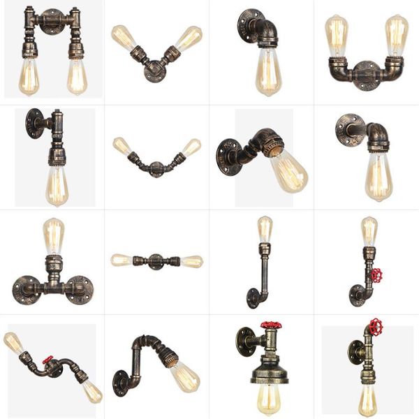 wall lamp vintage industrial light retro iron bronze water pipe lamps e27 loft home bedroom restaurant indoor lighting decor
wall lamp vintage industrial light retro iron bronze water pipe lamps e27 loft home bedroom restaurant indoor lighting decor