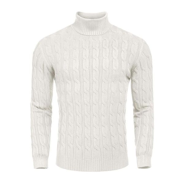 men's sweaters autumn winter knitted head twist high collar solid color pullover casual sweater, White;black
men's sweaters autumn winter knitted head twist high collar solid color pullover casual sweater, White;black