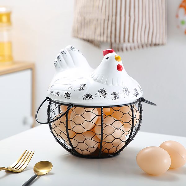 Ceramic Egg Baskets Fruit Basket Potato Debris Basket Kitchen Decoration Creative Hen Storage Iron bian organizer
Ceramic Egg Baskets Fruit Basket Potato Debris Basket Kitchen Decoration Creative Hen Storage Iron bian organizer