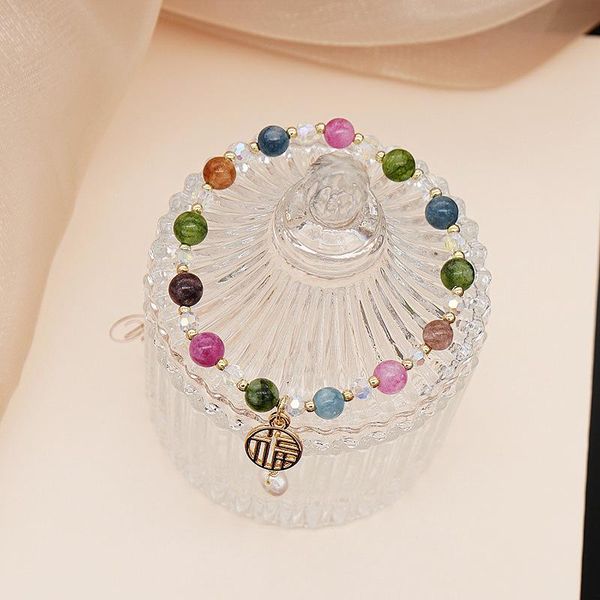 beaded, strands chinese character pendant 6mm multicolor crystal natural freshwater pearl handmade beaded bracelets women fashion jewelry yb, Black
beaded, strands chinese character pendant 6mm multicolor crystal natural freshwater pearl handmade beaded bracelets women fashion jewelry yb, Black