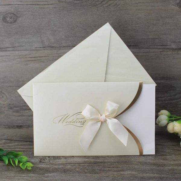 50pcs beige paper blank wedding invitation card with envelope ribbon folding type marriage invitations custom printing greeting cards
50pcs beige paper blank wedding invitation card with envelope ribbon folding type marriage invitations custom printing greeting cards