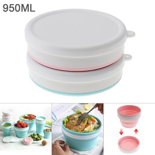 dinnerware sets 950ml 2 colors portable circular silicone scalable folding lunchbox bento box for - 40 centigrade ~ 230
dinnerware sets 950ml 2 colors portable circular silicone scalable folding lunchbox bento box for - 40 centigrade ~ 230