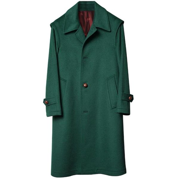 men's wool & blends long coat classic loden hunting winter jacket elegant thick loose cape retro clothing for men fashion, Black
men's wool & blends long coat classic loden hunting winter jacket elegant thick loose cape retro clothing for men fashion, Black