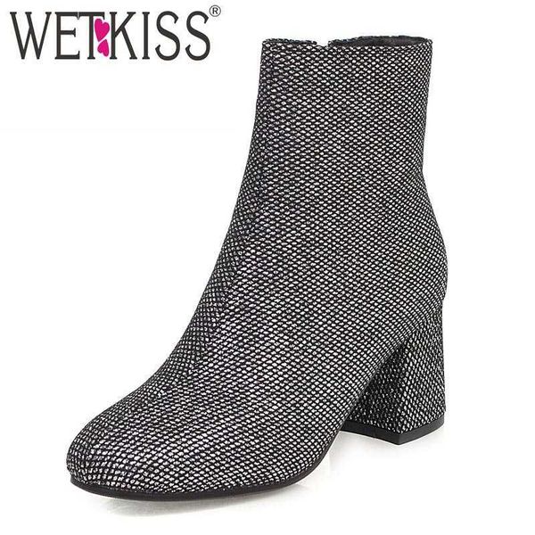 wetkiss sequined boots women ankle booties female high heels shoes ladies fashion wedding square toe bling shoes women winter 210630, Black
wetkiss sequined boots women ankle booties female high heels shoes ladies fashion wedding square toe bling shoes women winter 210630, Black