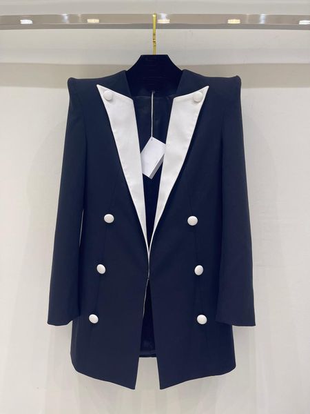 women's suits & blazers 2021 autumn winner women luxury patchwork double breasted shoulder padded blazer jacket female coat gdn, White;black
women's suits & blazers 2021 autumn winner women luxury patchwork double breasted shoulder padded blazer jacket female coat gdn, White;black