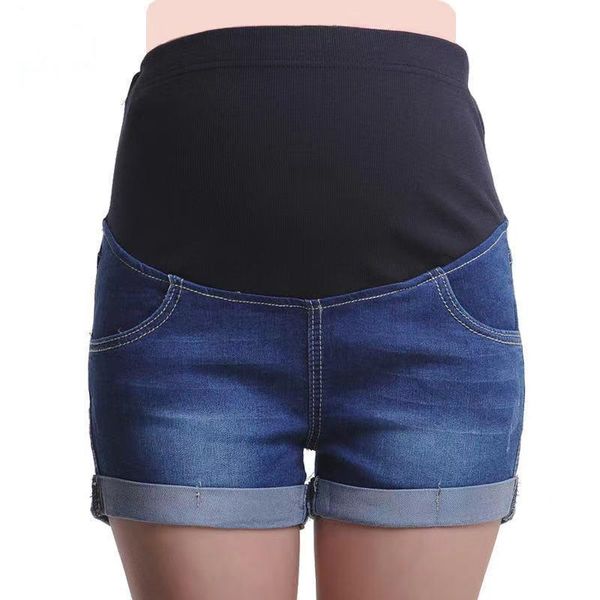 maternity bottoms summer denim shorts, fashionable slim belly support pants, korean version of shorts, White
maternity bottoms summer denim shorts, fashionable slim belly support pants, korean version of shorts, White