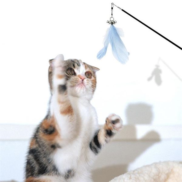 pet cat feather toys scalable cat catcher teaser stick interactive toys with wood handle cat plastic rod toys supplie
pet cat feather toys scalable cat catcher teaser stick interactive toys with wood handle cat plastic rod toys supplie