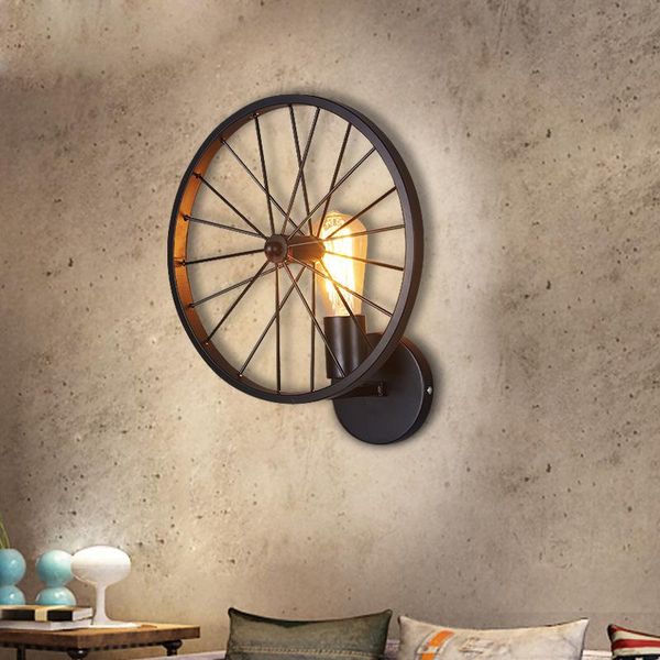 wall lamp loft american retro industrial wind light bar cafe creative aisle balcony corridor wrought iron wheel
wall lamp loft american retro industrial wind light bar cafe creative aisle balcony corridor wrought iron wheel