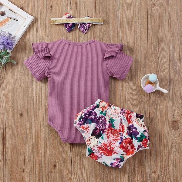 clothing sets 3 pcs baby girls summer outfits, ribbed letter print sleeve round neck romper + floral ruffled shorts bowknot headband, White
clothing sets 3 pcs baby girls summer outfits, ribbed letter print sleeve round neck romper + floral ruffled shorts bowknot headband, White