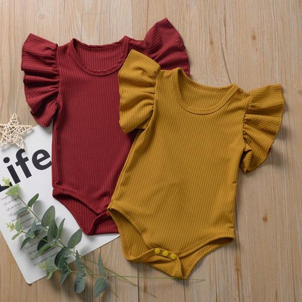 rompers baby summer bodysuits infant born solid color ribbed o-neck ruffle sleeves closefitting jumpsuit for toddlers boys girls, Blue
rompers baby summer bodysuits infant born solid color ribbed o-neck ruffle sleeves closefitting jumpsuit for toddlers boys girls, Blue