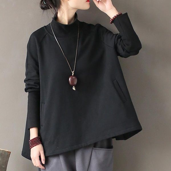 women's hoodies & sweatshirts women solid color turtleneck ladies loose fleeced shirts vintage retro pullovers, Black
women's hoodies & sweatshirts women solid color turtleneck ladies loose fleeced shirts vintage retro pullovers, Black