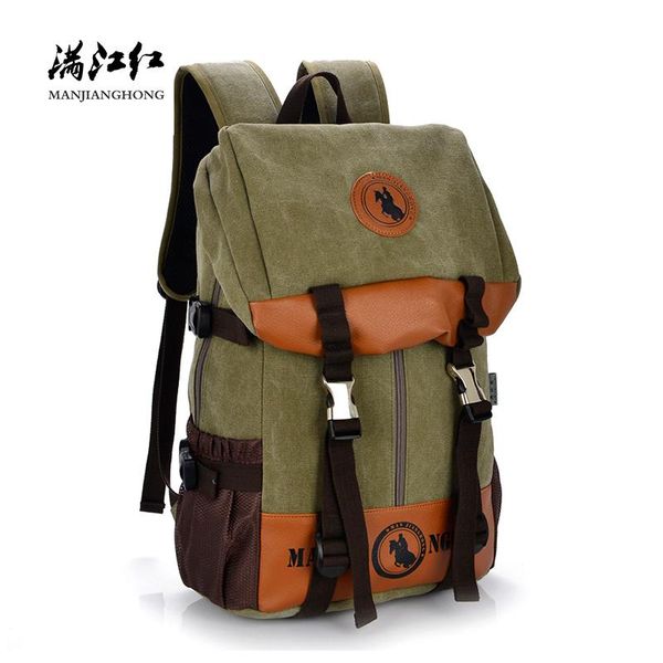 backpack large capacity casual men women canvas travel patchwork leather lap15 inch school bags for girls boys 1199
backpack large capacity casual men women canvas travel patchwork leather lap15 inch school bags for girls boys 1199