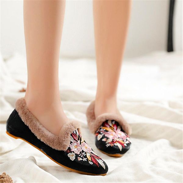 boots cotton shoes plus velvet fashion embroidery retro wild cheongsam ancient style pointed, Black
boots cotton shoes plus velvet fashion embroidery retro wild cheongsam ancient style pointed, Black