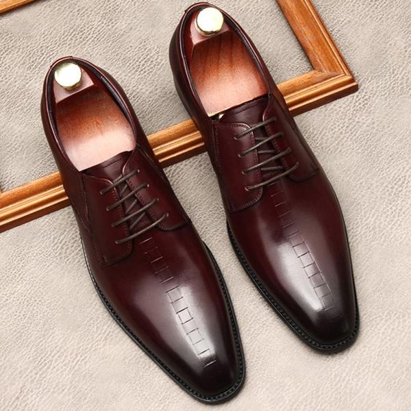 dress shoes black brown genuine leather business men oxford shoe wedding office brogue for man brand footwear men's classic
dress shoes black brown genuine leather business men oxford shoe wedding office brogue for man brand footwear men's classic