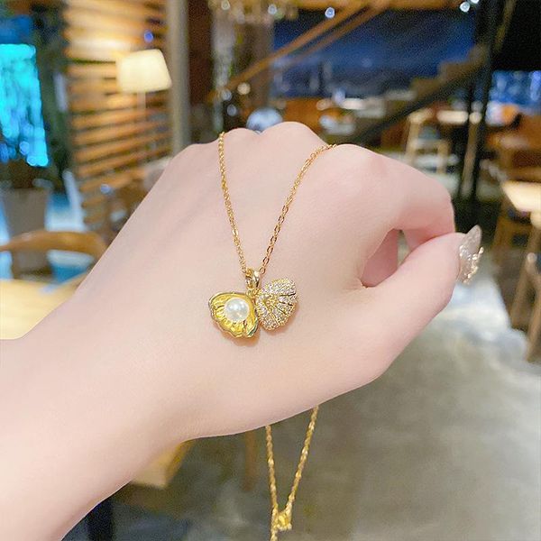 pendant necklaces luxury classic shell pearl choker necklace for women zircon short clavicle chain exquisite fashion jewelry accessories who, Silver
pendant necklaces luxury classic shell pearl choker necklace for women zircon short clavicle chain exquisite fashion jewelry accessories who, Silver