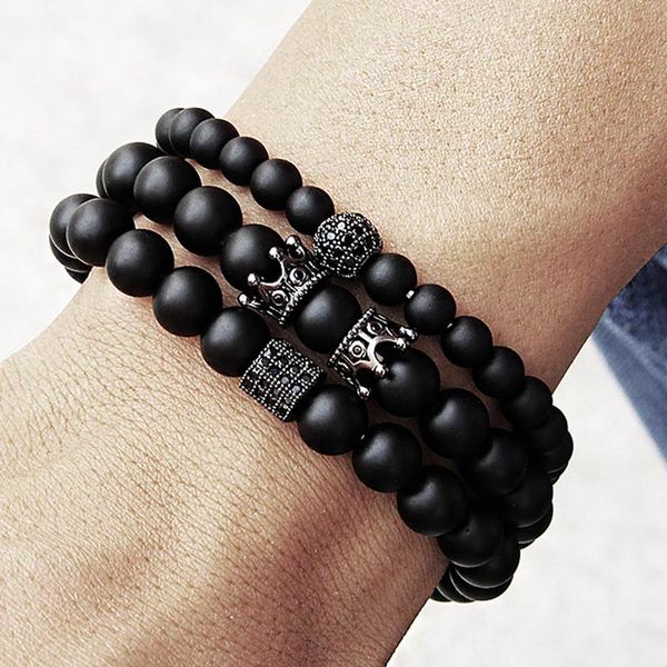 beaded, strands micro pave black beaded cz zirconia king crown & bar charm bracelet men stone bead valentine jewelry drop
beaded, strands micro pave black beaded cz zirconia king crown & bar charm bracelet men stone bead valentine jewelry drop
