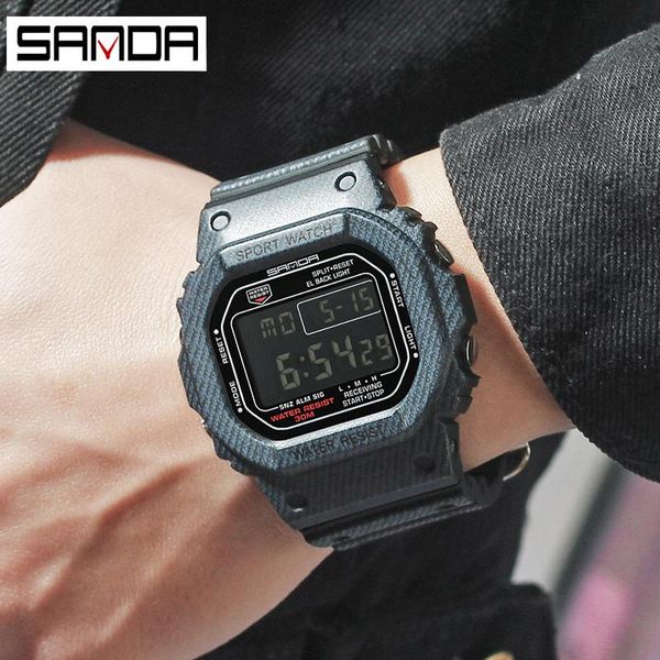 wristwatches sanda 339 watch men led electronic wristwatch waterproof square digital sport watches for relogio masculino, Slivery;brown
wristwatches sanda 339 watch men led electronic wristwatch waterproof square digital sport watches for relogio masculino, Slivery;brown