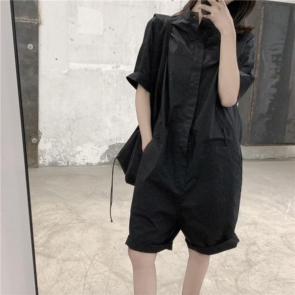 summer jumpsuits women casual fashion cotton short sleeve black ladies playsuits women's & rompers, Black;white
summer jumpsuits women casual fashion cotton short sleeve black ladies playsuits women's & rompers, Black;white