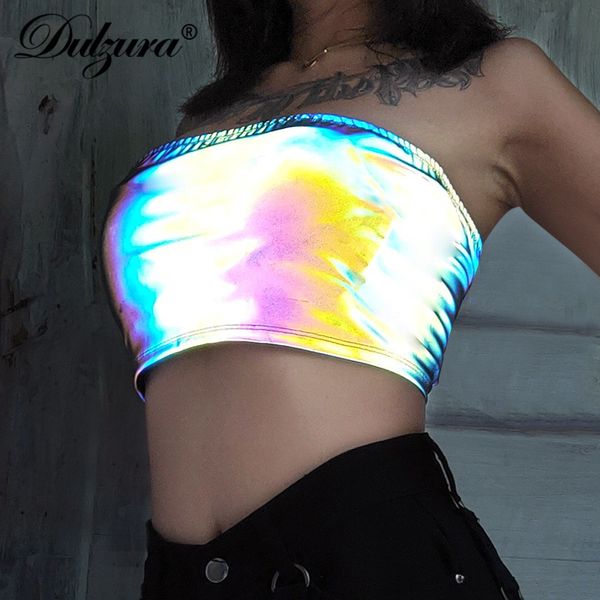dulzura 2021 summer women crop tanks neon reflective bandage hollow out streetwear festival clothing party club cute, Black;white
dulzura 2021 summer women crop tanks neon reflective bandage hollow out streetwear festival clothing party club cute, Black;white