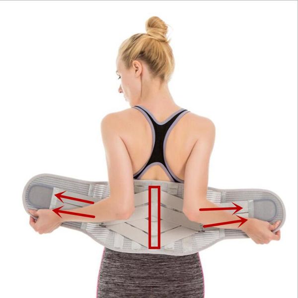 est design support bar belt orthopedic posture corrector brace waist trimmer trainer lower back lumbar, Black;gray
est design support bar belt orthopedic posture corrector brace waist trimmer trainer lower back lumbar, Black;gray