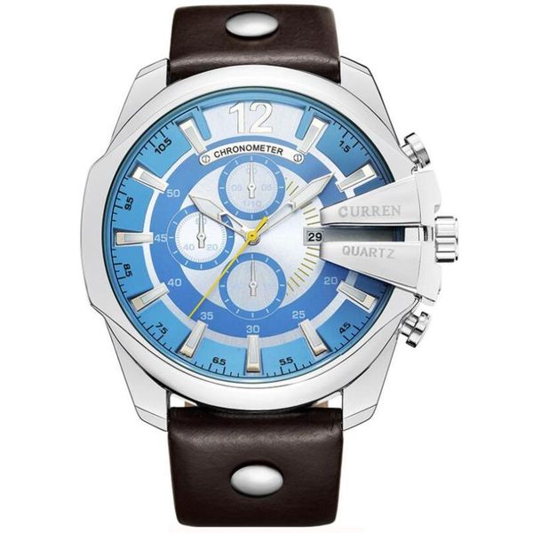 wristwatches curren 2021men's watches fashion quartz-watch golden male clock leather hodinky reloj hombre, Slivery;brown
wristwatches curren 2021men's watches fashion quartz-watch golden male clock leather hodinky reloj hombre, Slivery;brown