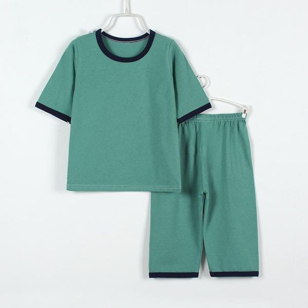 spring summer children's home clothes pure cotton breathable boys and girl thin pajamas suit simple casual for kids 2021 family matchin, Blue
spring summer children's home clothes pure cotton breathable boys and girl thin pajamas suit simple casual for kids 2021 family matchin, Blue