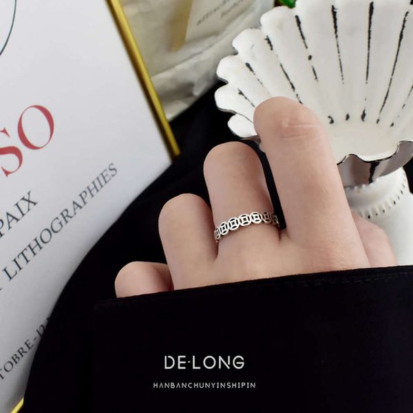 personalized copper coin s925 silver temperament hip hop women's money ring fashion jewelry, Black
personalized copper coin s925 silver temperament hip hop women's money ring fashion jewelry, Black