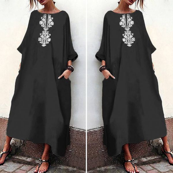 dresses women'dress summer bohemian sundress 2021 vonda women floral printed dress casual robe femme vintage vestidos plus size, Black;gray
dresses women'dress summer bohemian sundress 2021 vonda women floral printed dress casual robe femme vintage vestidos plus size, Black;gray