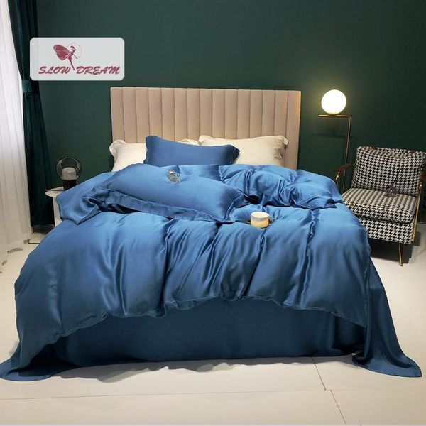 bedding sets slowdream women noble blue 100% silk set healthy beauty duvet cover pillwocase king flat sheet for home textiles
bedding sets slowdream women noble blue 100% silk set healthy beauty duvet cover pillwocase king flat sheet for home textiles