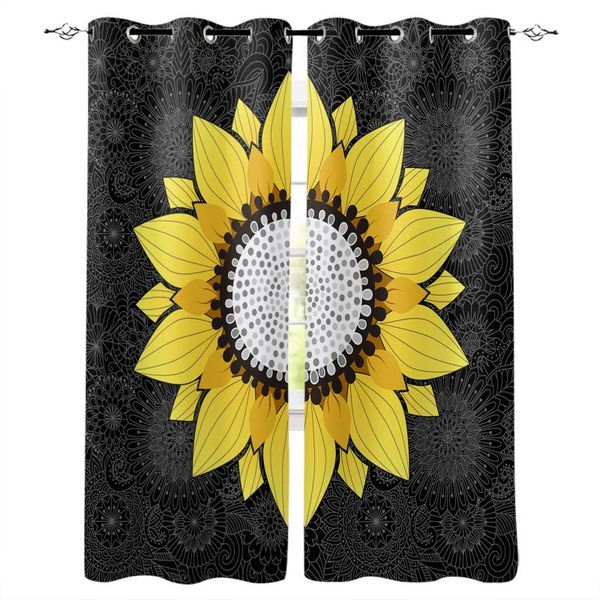 curtain & drapes sunflower and mandala black window curtains living room bedroom kitchen for children treatment
curtain & drapes sunflower and mandala black window curtains living room bedroom kitchen for children treatment