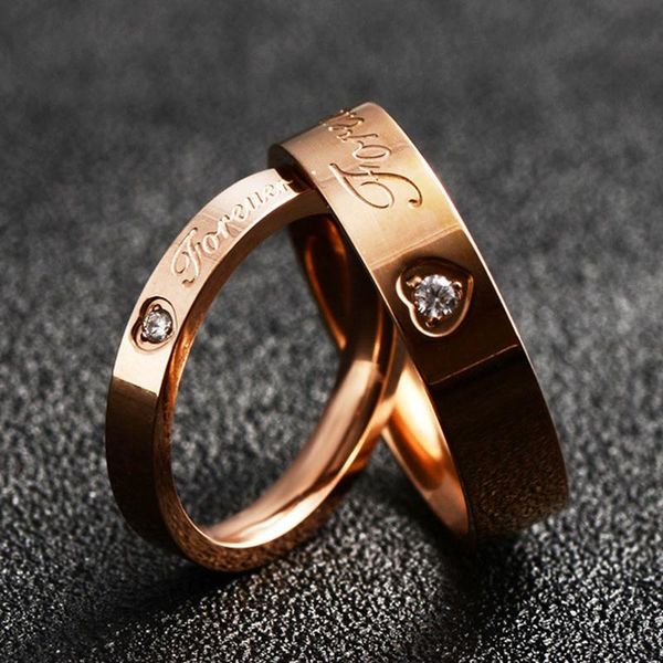 wedding rings forever love for women men jewelry heart titanium steel rose gold color anniversary zircon crystal ladies engraved, Slivery;golden
wedding rings forever love for women men jewelry heart titanium steel rose gold color anniversary zircon crystal ladies engraved, Slivery;golden