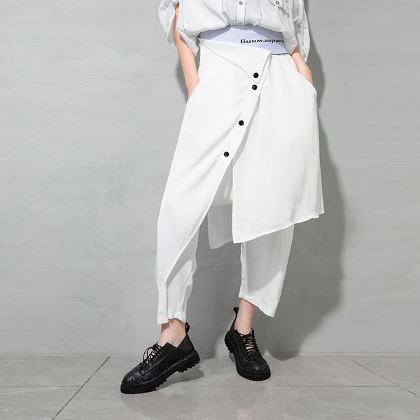 pants trousers 2021 summer large women's harlem fashion brand design irregular capris skirt 216025, Black;white
pants trousers 2021 summer large women's harlem fashion brand design irregular capris skirt 216025, Black;white