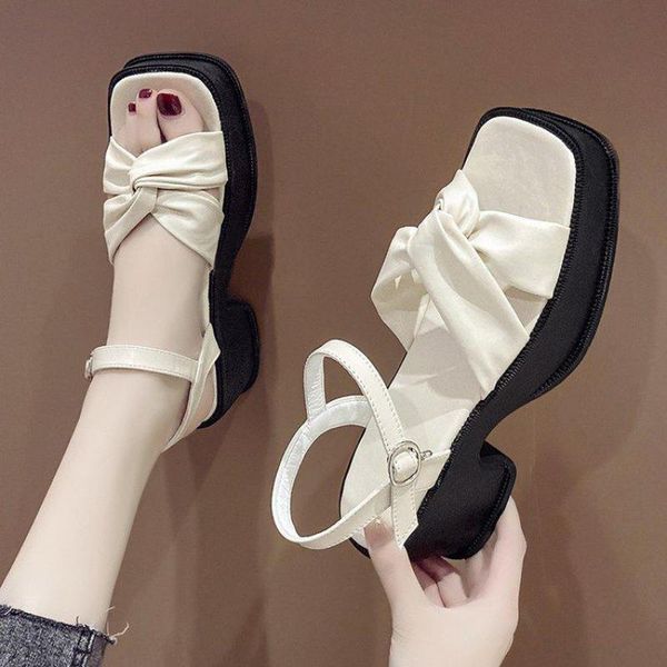 bowknot flat platform sandals women summer 2021 female fashion square heel high heels open toe shoes pumps slippers, Black
bowknot flat platform sandals women summer 2021 female fashion square heel high heels open toe shoes pumps slippers, Black