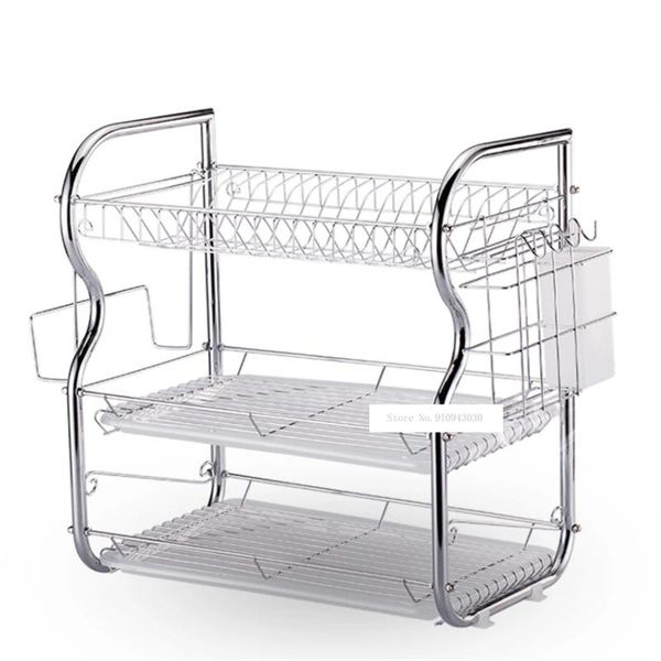 hooks & rails household drain dish rack set three layers storage kitchen shelf plate cutlery cup with tray bowl
hooks & rails household drain dish rack set three layers storage kitchen shelf plate cutlery cup with tray bowl