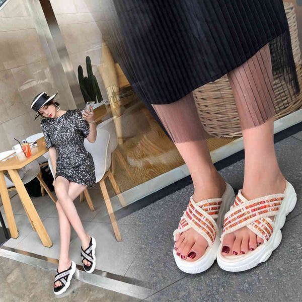 sandals summer open foot finger smooth background color mixed simple korean versatile rubber slippers bottom platform fashion home sandals q, Black
sandals summer open foot finger smooth background color mixed simple korean versatile rubber slippers bottom platform fashion home sandals q, Black