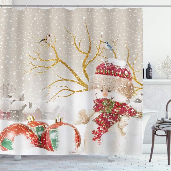 merry christmas snowman shower curtain winter snowflake branches cute artwork cloth fabric bathroom decor set with 12 pack hooks
merry christmas snowman shower curtain winter snowflake branches cute artwork cloth fabric bathroom decor set with 12 pack hooks