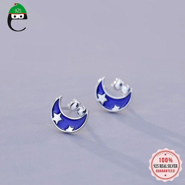 elfoplatasi real 925 sterling silver moon star stud earring love gift for daughter gilrs birthday fine jewelry dd001, Golden;silver
elfoplatasi real 925 sterling silver moon star stud earring love gift for daughter gilrs birthday fine jewelry dd001, Golden;silver