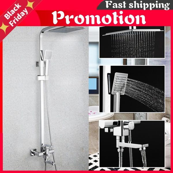 set bathroom rainfall shower faucet single handle mixer tap with hand sprayer wall mounted bath sets
set bathroom rainfall shower faucet single handle mixer tap with hand sprayer wall mounted bath sets
