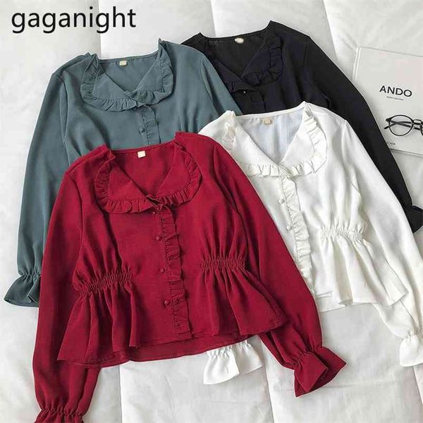 spring korean style solid v-neck single breasted ladies blouses sweet patchwork slim short women shirt office lady 210601, White
spring korean style solid v-neck single breasted ladies blouses sweet patchwork slim short women shirt office lady 210601, White