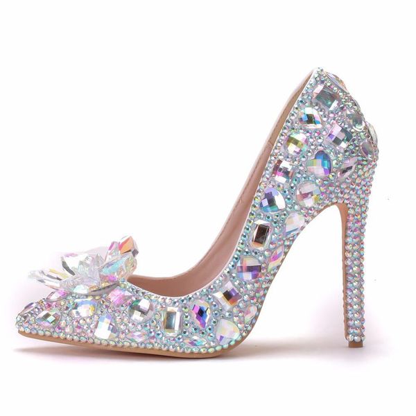sandals luxury women pointed bride pumps women's party high heels female rhinestone flower wedding shoes, Black
sandals luxury women pointed bride pumps women's party high heels female rhinestone flower wedding shoes, Black